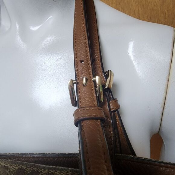 Michael Kors Tan & Brown Signature MK Tote Bag - Picture 8 of 15